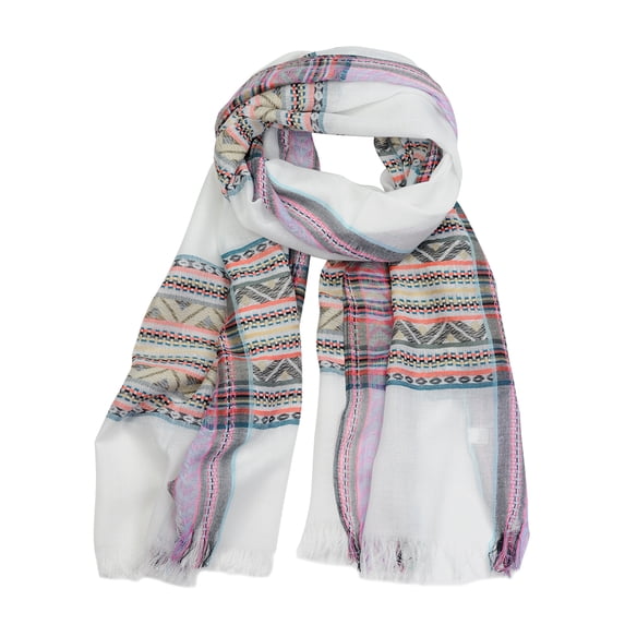 NYFASHION101® Women's Viscose Oblong Loop Scarf - 7070 Turquoise