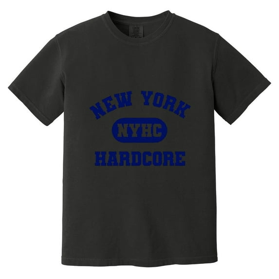 NYHC New York Hardcore Music Scene Varsity Style Band Comfort Color T-Shirt, Unisex, up to size 4XL