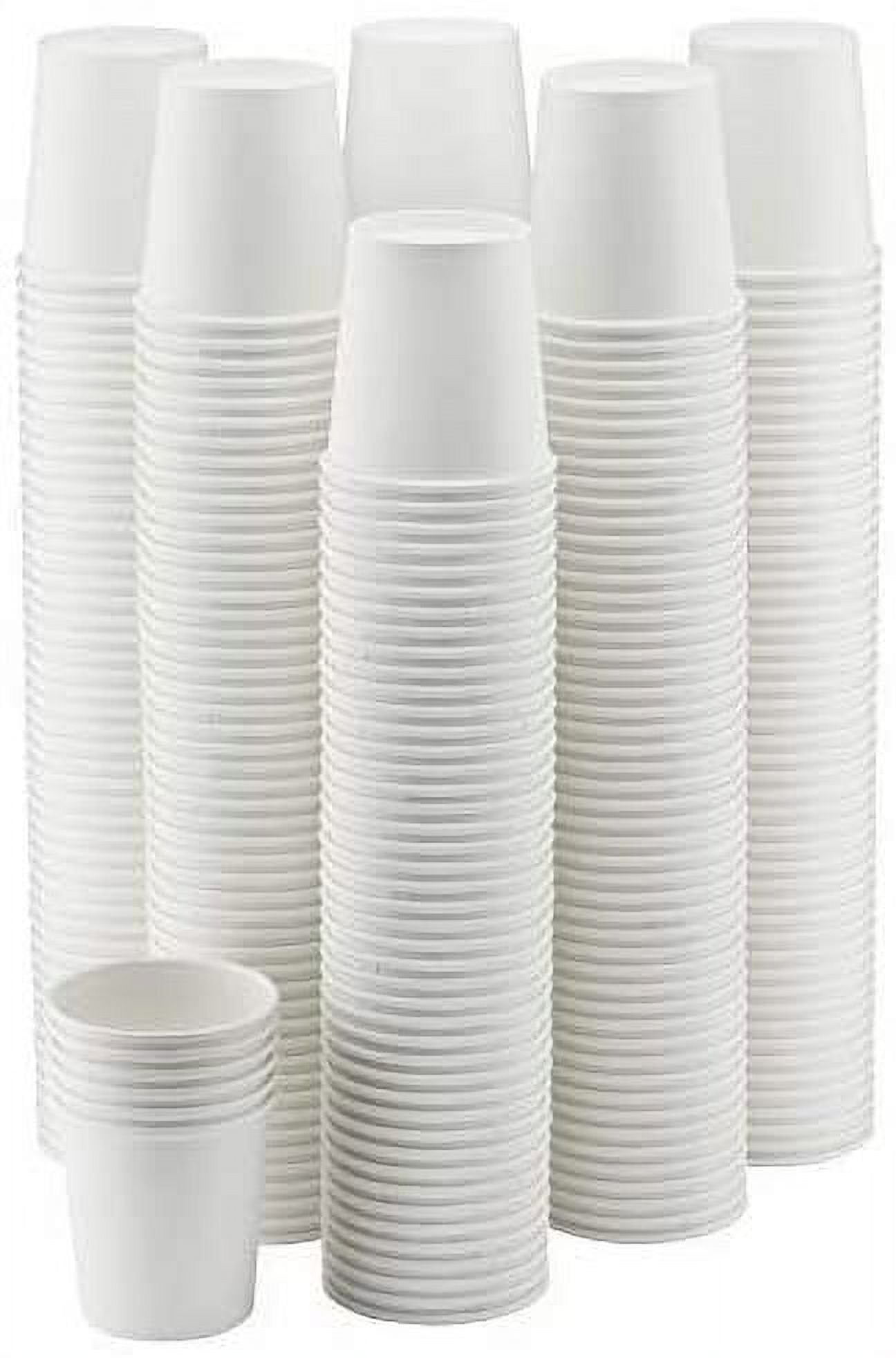 Occasions 120 Mugs Pack, Heavyweight Disposable Wedding Party Plastic 8 oz Coffee Mugs /tea Cups/Cappuccino Cups/Espresso Cup with Handles (8 oz Mugs
