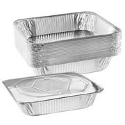 Singleware 9” x 13” Disposable Aluminum Pans Heavy Duty Foil Pans Catering Supplies, 10-Pack