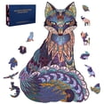 thumbnail image 1 of Keyohome Wooden Jigsaw Puzzles Unique Shape Jigsaw Pieces Best Gift for Adults and Kids, 1 of 7