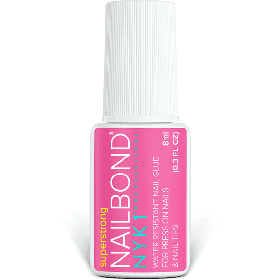 NYK1 NailBond Brush On Nail Glue For Press On Nails, Acrylic Nails And False Nails (8ml)