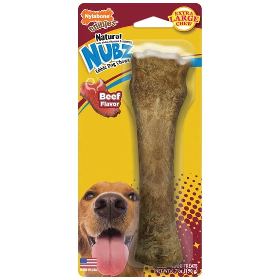 NYLABONE / Cadet Pet Nylabone Edibles Natural Nubz Extra Large Chew Bone - Pack of 24
