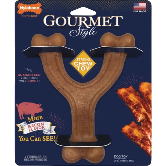 NYLABONE / Cadet Pet Nylabone Gourmet Style Wishbone Dog Chew Toy - Single Pack