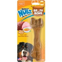 NYLABONE / Cadet Pet Nylabone Natural Nubz Ham Chew Bone - Pack of 12 Bulk Case Pack
