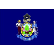 NYLGLO 142260 Maine State Flag,3x5 Ft