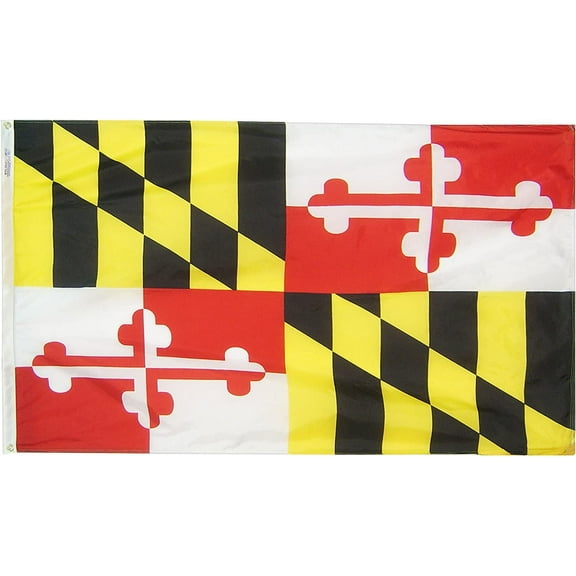 NYLGLO 142360 Maryland State Flag,3x5 Ft