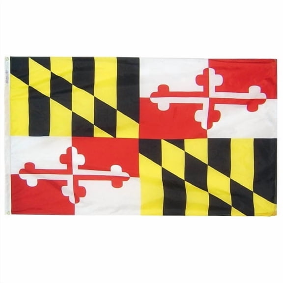 NYLGLO 142360 Maryland State Flag,3x5 Ft