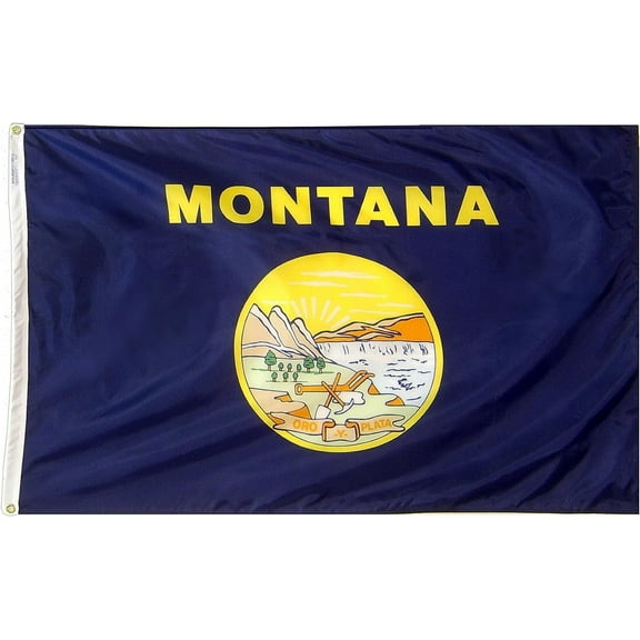 NYLGLO 143160 Montana State Flag,3x5 Ft