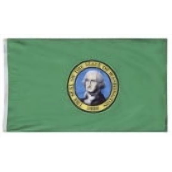 NYLGLO 145760 Washington State Flag,3x5 Ft
