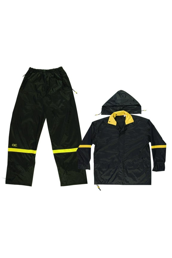 Climate Gear Black Nylon Rain Suit XL, 3PC (Pack of 1)