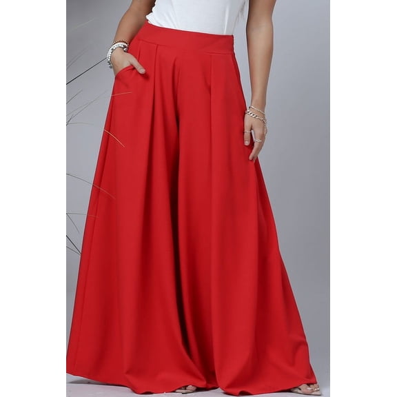 NYLON APPAREL EXTRA WIDE PALAZZO PANTS IN TWO COLORS
