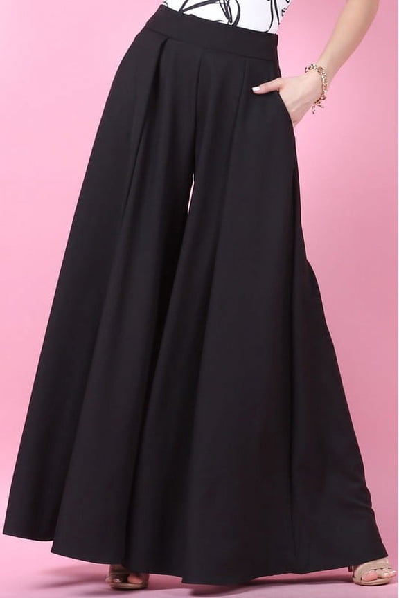 NYLON APPAREL EXTRA WIDE PALAZZO PANTS IN TWO COLORS