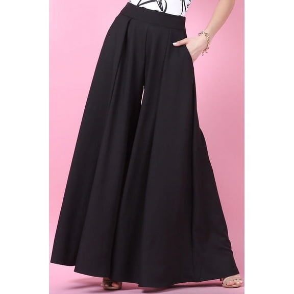 NYLON APPAREL EXTRA WIDE PALAZZO PANTS IN TWO COLORS