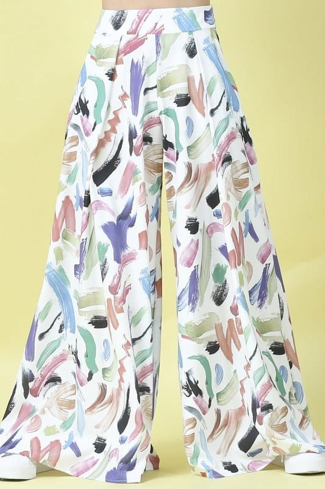 【MODERNIF】Summer Nylon Wide Pants NYLON APPAREL SUPER WIDE PALAZZO PANTS - Walmart.com