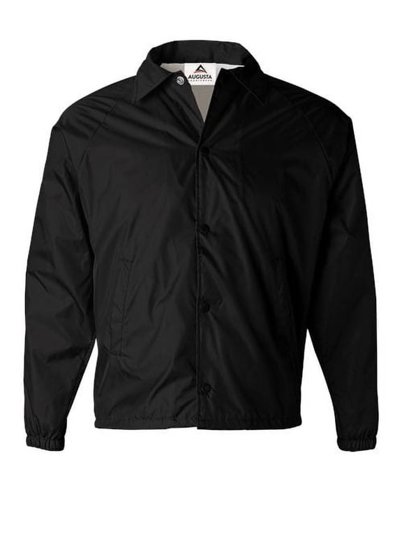 NYLON COACH'S JACKET/LINED BLACK XL