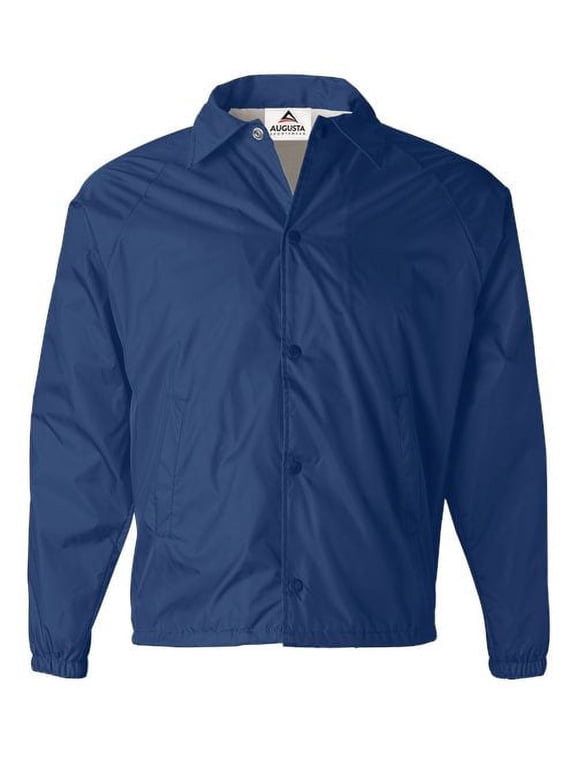 NYLON COACH'S JACKET/LINED ROYAL S