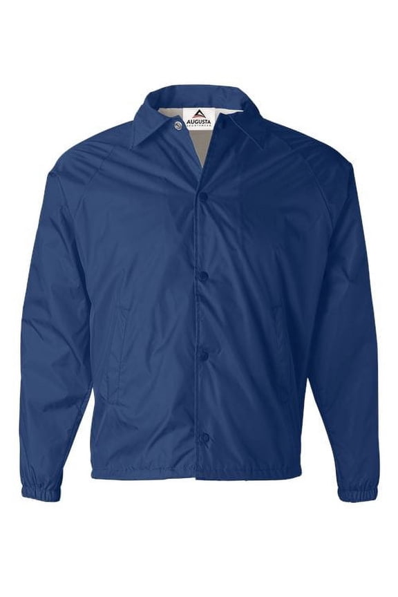 NYLON COACH'S JACKET/LINED ROYAL S