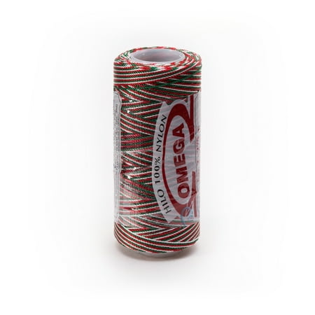 NYLON NO.2 [Variegated] by Omega - Strong 100% Nylon String Cord for Fine Crochet and Crafts - Color: 89 Christmas price history and forecast - OMEGA DISTRIBUIDORA DE HILOS, S.A DE C.V. Ny2-89
