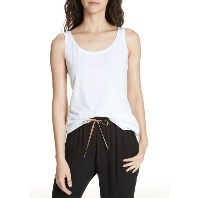 NYLORA x BANDIER Women's Laila Tank Top, White, Medium