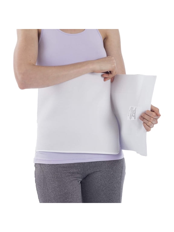 4 Panel Abdominal Binder Stomach Compression for Women and Men Belly Band, 30”-45” Waist 12” High