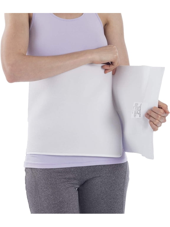 4 Panel Abdominal Binder Stomach Compression for Women and Men Belly Band, 45”-60” Waist 12” High