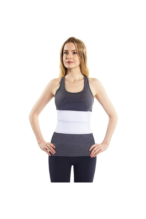Abdominal Binder Compression Wrap Lower Waist & Belly Support Band, 45” to 60” Waist 2 Panel 6” High