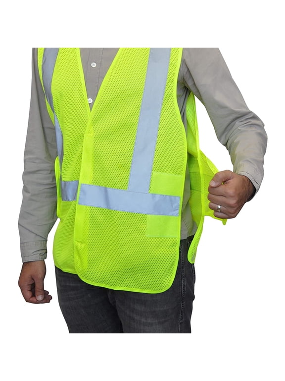 High Visibility Vest Reflective Lightweight Breathable Safety Vest for Men & Women, 44-58”
