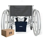 NYOrtho Wheelchair & Geri Chair Urine Bag Holder with Adjustable Straps, Canvas 25 Pcs