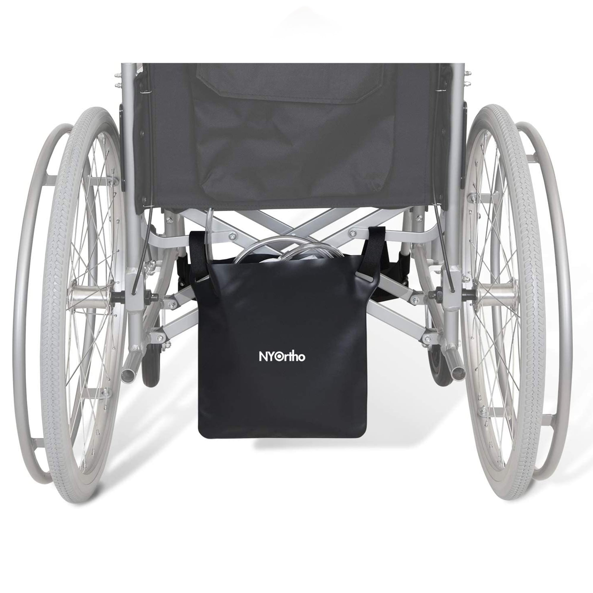 NYOrtho Wheelchair & Geri Chair Urine Bag Holder with Adjustable Straps, Vinyl