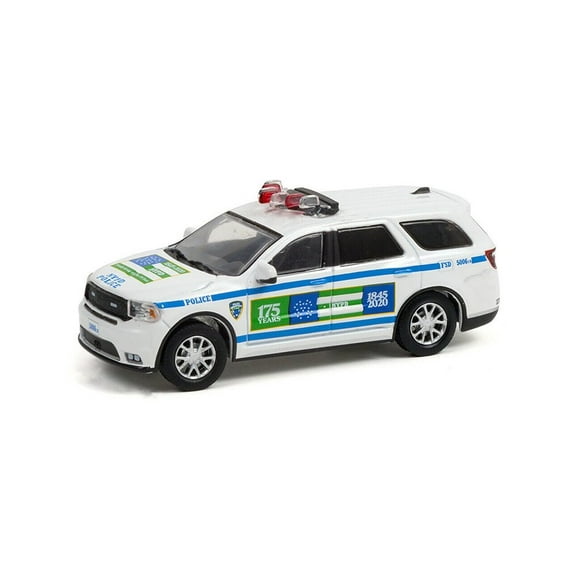 NYPD 2020 Dodge Durango Pursuit, White - Greenlight 51375/48 - 1/64 scale Diecast Car