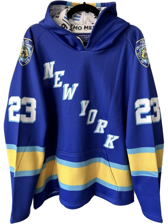 NYPD 23 Official 9/11 Memorial Hockey Hoodie To Commemorate The 23 Lives Lost