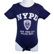 NYPD Baby Infant Screen Printed Bodysuit Navy Xl 18m
