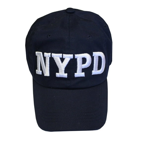 NYPD Baseball Hat New York Police Department Navy & White One Size