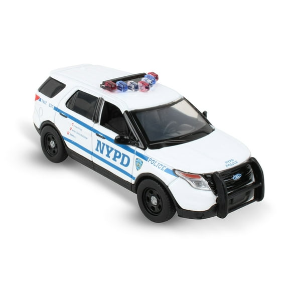 NYPD Ford Police Interceptor, White - Daron NY71400 - 1/43 Scale Diecast Model Car