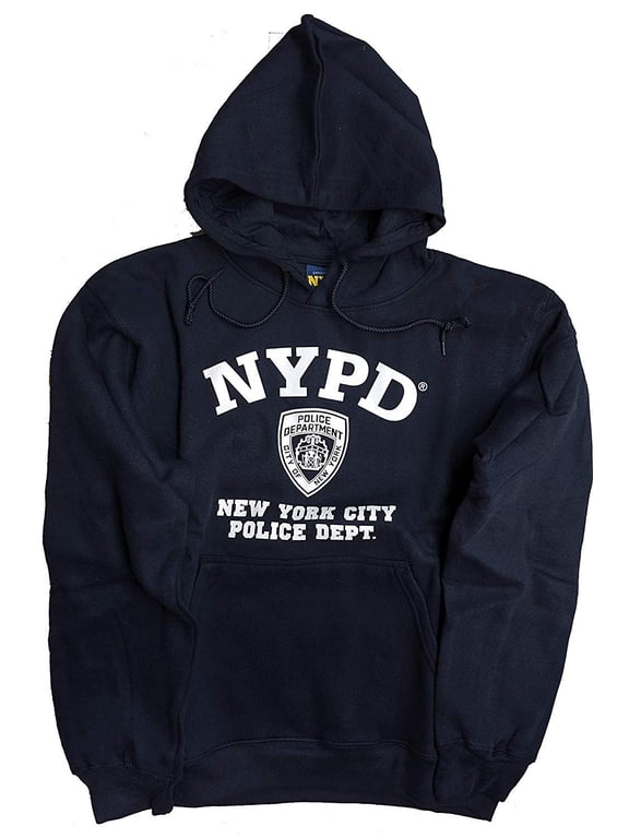 Hoodie White Print Officially Licensed Sweatshirt Navy Blue Large, Navy...