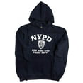thumbnail image 1 of NYPD Hoodie White Print Officially Licensed Sweatshirt Navy Blue Medium, Nav..., 1 of 3