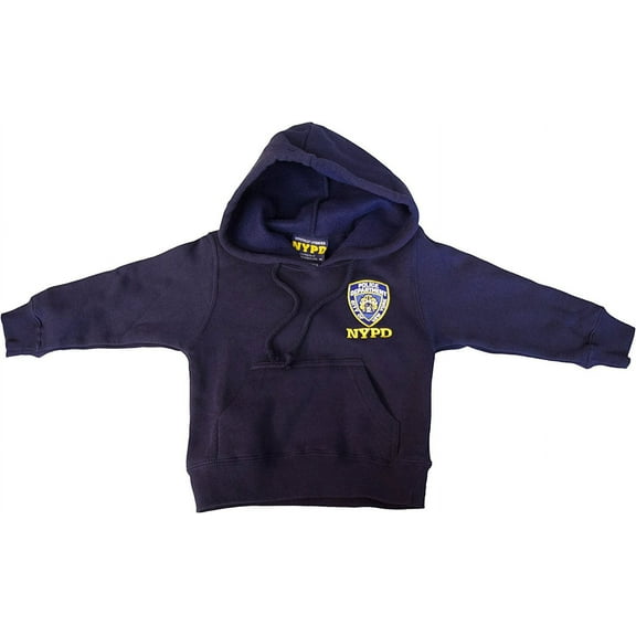 NYPD Kids Hoodie Embroidered Sweatshirt Navy Medium10-12