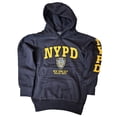 thumbnail image 1 of NYPD Kids Hoodie Sweatshirt 209, Navy & Gold, Youth, Large, 1 of 2
