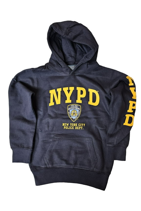 Kids Hoodie Sweatshirt 209, Navy & Gold, Youth, Large