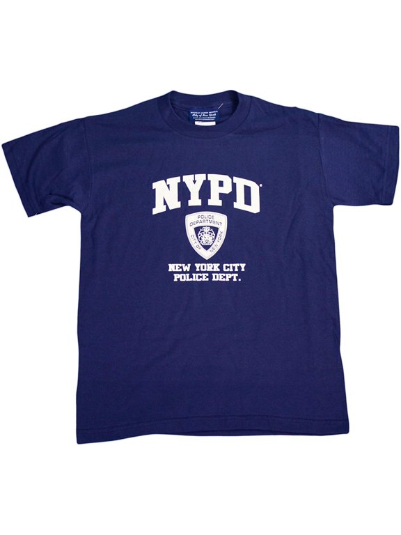 Kids Short Sleeve Screen Print T-Shirt Navy White Large 14-16