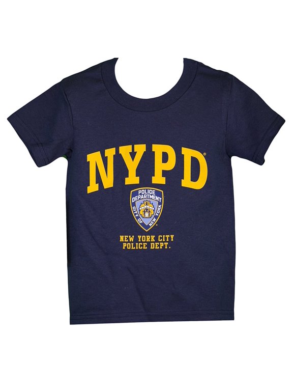 Kids Short Sleeve Screen Print T-Shirt Navy Yellow Medium 10-12