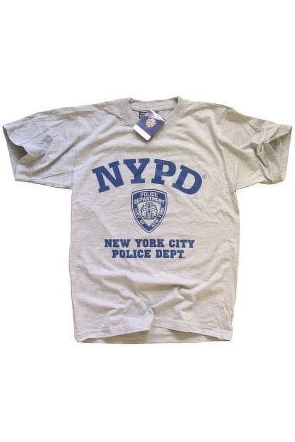 Men Short Sleeve Tee Heather Gray/Blue, 2X-Large