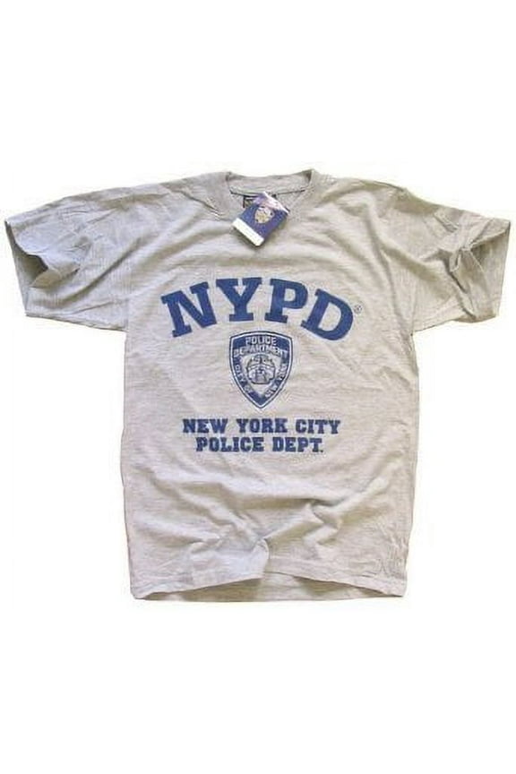 Men Short Sleeve Tee Heather Gray/Blue, X-Large