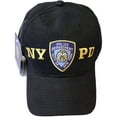 thumbnail image 1 of NYPD Men's Baseball City of New York Police Department Badge Black-Gold, Letters-Badge-Letters, 1 of 1