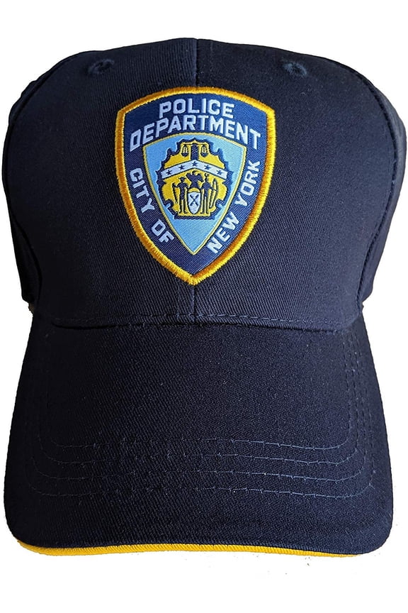 Men's Baseball City of New York Police Department Badge Navy-Yellow, Badge Design