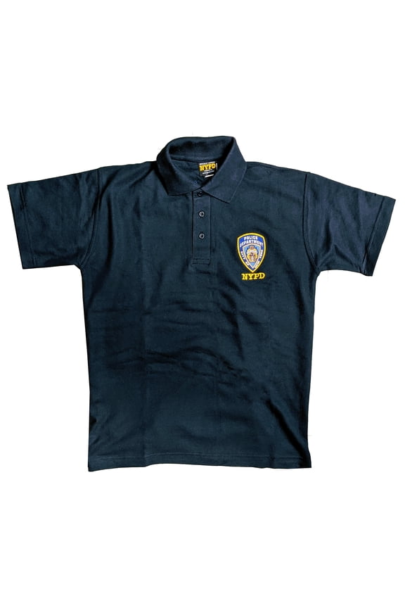 Official Embroidered Logo Polo Shirt Navy Large