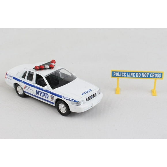 NYPD Police Car Set, White - Daron RT8973 - Diecast Model Toy Car