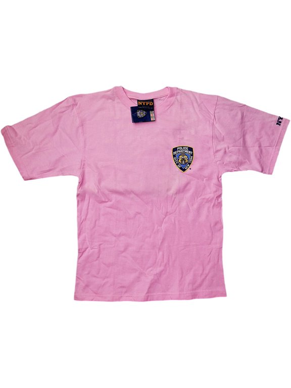 Short Sleeve New York Finest Back T-Shirt Pink 2Xl