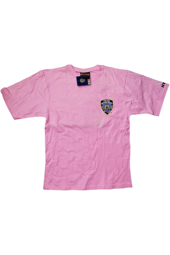 Short Sleeve New York Finest Back T-Shirt Pink 2Xl